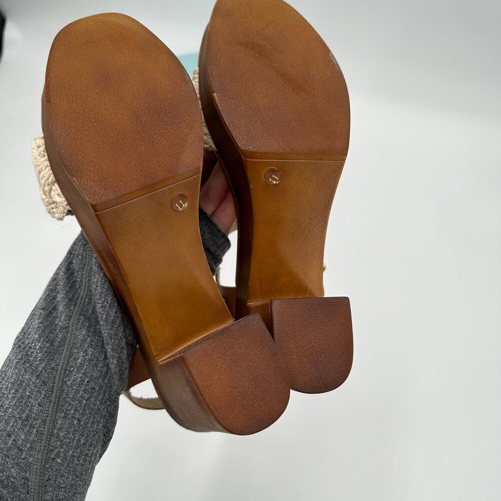 SEYCHELLES New in Box Jump for Joy Wooden Heel in Cognac and Macrame // 11 - Picture 7 of 12